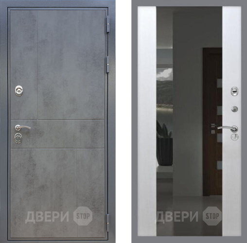 Входная металлическая Дверь Рекс (REX) ФЛ-290 СБ-16 с Зеркалом Лиственница беж в Голицыно