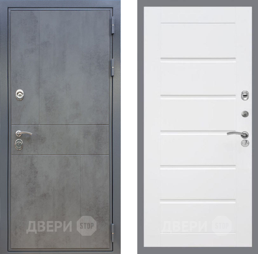 Входная металлическая Дверь Рекс (REX) ФЛ-290 Сити Белый ясень в Голицыно