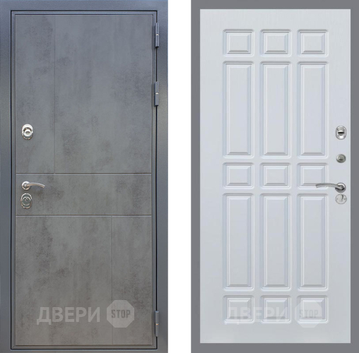 Дверь Рекс (REX) ФЛ-290 FL-33 Белый ясень в Голицыно