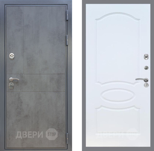 Входная металлическая Дверь Рекс (REX) ФЛ-290 FL-128 Белый ясень в Голицыно