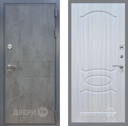 Входная металлическая Дверь Рекс (REX) ФЛ-290 FL-128 Сандал белый в Голицыно