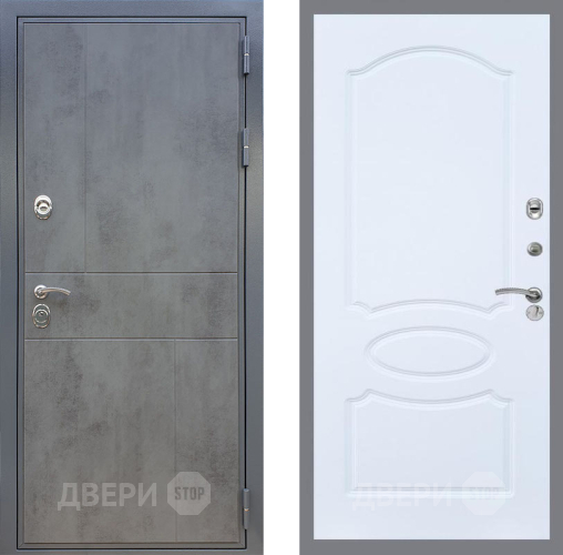 Дверь Рекс (REX) ФЛ-290 FL-128 Силк Сноу в Голицыно