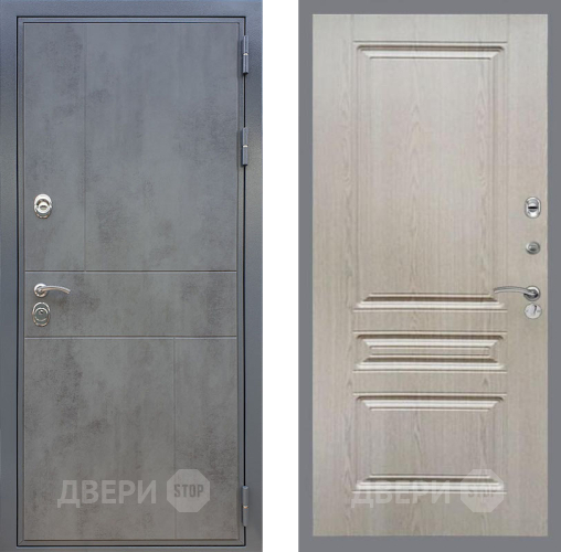 Входная металлическая Дверь Рекс (REX) ФЛ-290 FL-243 Беленый дуб в Голицыно