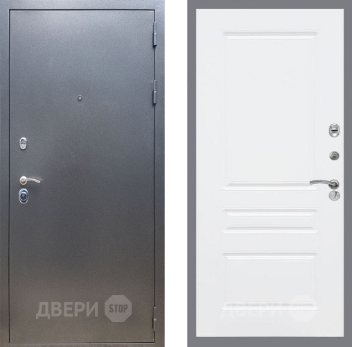 Входная металлическая Дверь Рекс (REX) 11 FL-243 Силк Сноу в Голицыно