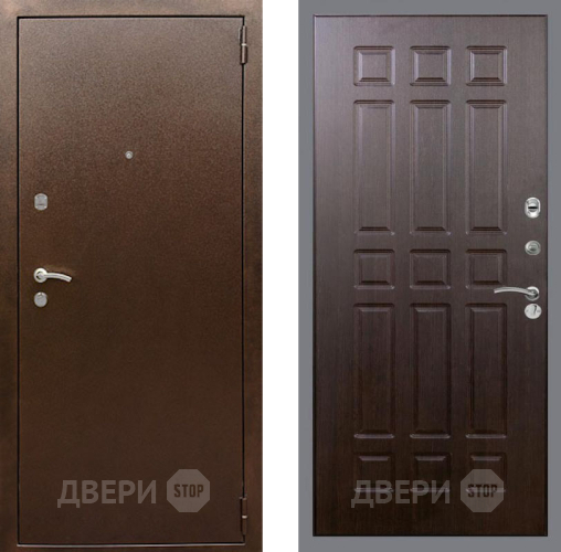 Входная металлическая Дверь Рекс (REX) 1А Медный Антик FL-33 Венге в Голицыно