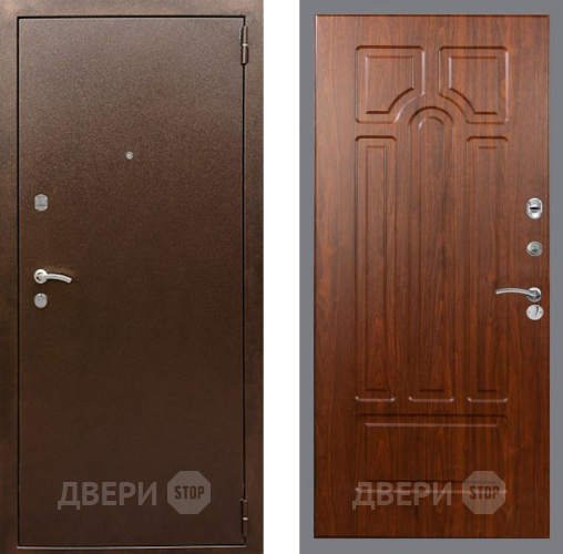 Входная металлическая Дверь Рекс (REX) 1А Медный Антик FL-58 Морёная берёза в Голицыно