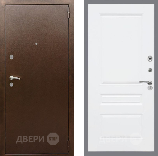 Дверь Рекс (REX) 1А Медный Антик FL-243 Силк Сноу в Голицыно