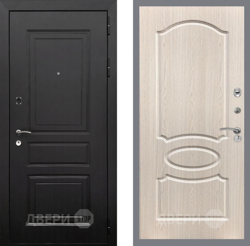 Входная металлическая Дверь Рекс (REX) 6 Венге FL-128 Беленый дуб в Голицыно