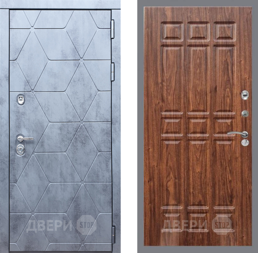 Входная металлическая Дверь Рекс (REX) 28 FL-33 орех тисненый в Голицыно