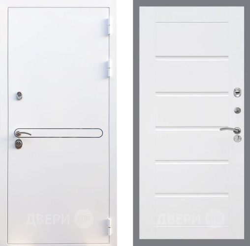 Входная металлическая Дверь Рекс (REX) 27 Сити Белый ясень в Голицыно