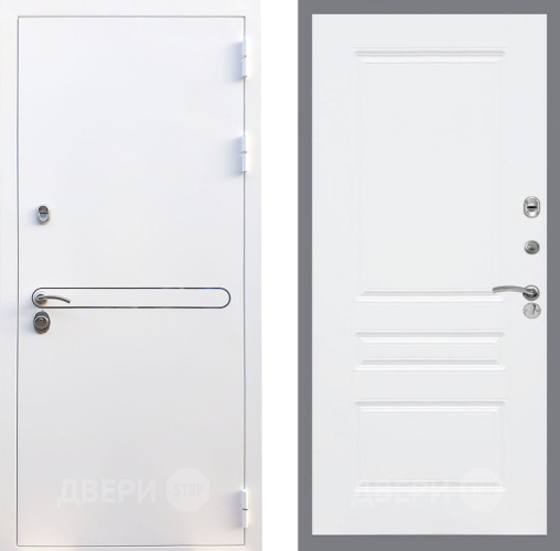 Входная металлическая Дверь Рекс (REX) 27 FL-243 Силк Сноу в Голицыно