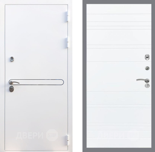 Входная металлическая Дверь Рекс (REX) 27 Line Силк Сноу в Голицыно