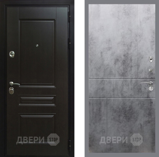 Входная металлическая Дверь Рекс (REX) Премиум-Н FL-290 Бетон темный в Голицыно