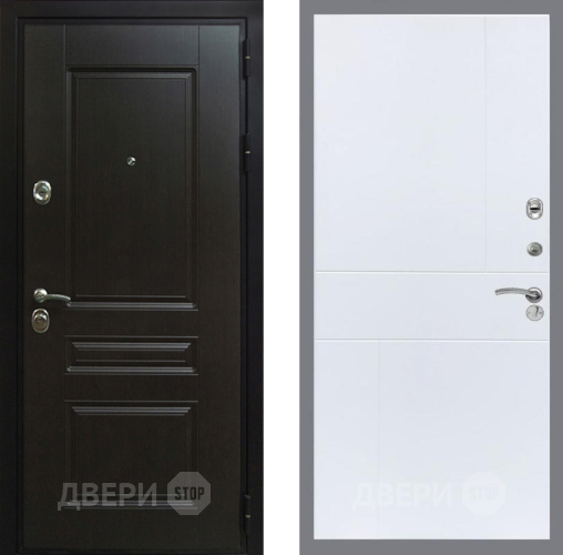 Входная металлическая Дверь Рекс (REX) Премиум-Н FL-290 Силк Сноу в Голицыно