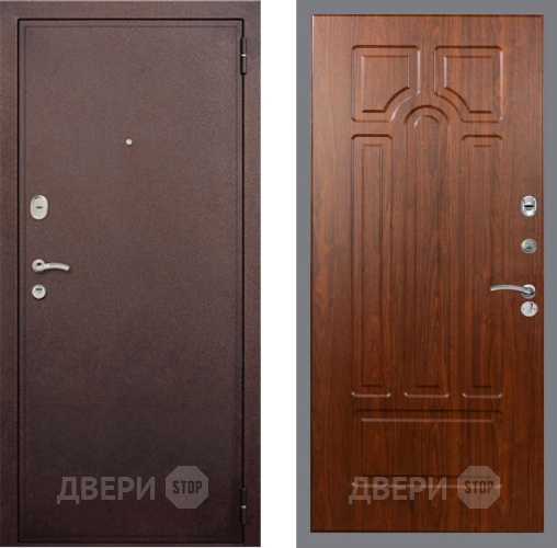 Входная металлическая Дверь Рекс (REX) 2 Медный Антик FL-58 Морёная берёза в Голицыно