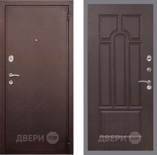 Входная металлическая Дверь Рекс (REX) 2 Медный Антик FL-58 Венге в Голицыно