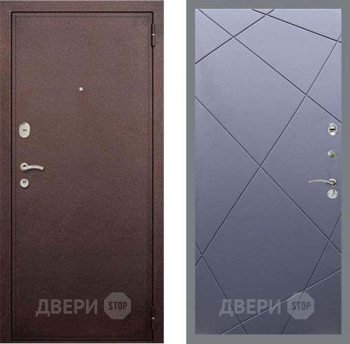 Входная металлическая Дверь Рекс (REX) 2 Медный Антик FL-291 Силк титан в Голицыно