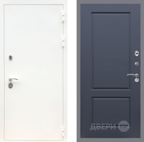 Входная металлическая Дверь Рекс (REX) 5 Белая Шагрень FL-117 Силк титан в Голицыно