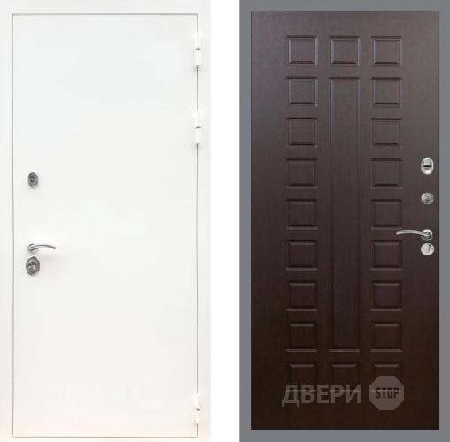 Дверь Рекс (REX) 5 Белая Шагрень FL-183 Венге в Голицыно