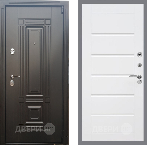 Входная металлическая Дверь Рекс (REX) 9 Сити Белый ясень в Голицыно