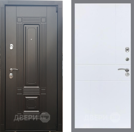 Входная металлическая Дверь Рекс (REX) 9 FL-290 Силк Сноу в Голицыно