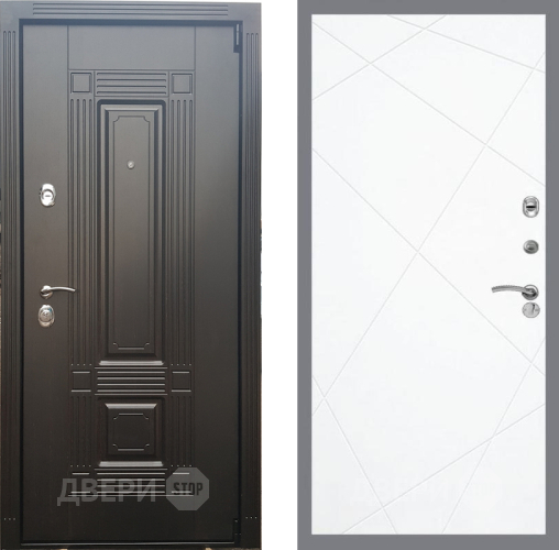 Входная металлическая Дверь Рекс (REX) 9 FL-291 Силк Сноу в Голицыно