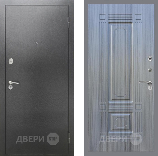 Дверь Рекс (REX) 2А Серебро Антик FL-2 Сандал грей в Голицыно