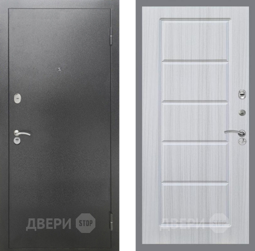 Дверь Рекс (REX) 2А Серебро Антик FL-39 Сандал белый в Голицыно