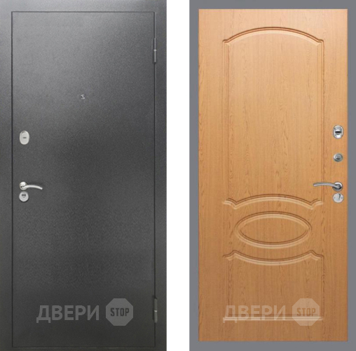 Входная металлическая Дверь Рекс (REX) 2А Серебро Антик FL-128 Дуб в Голицыно