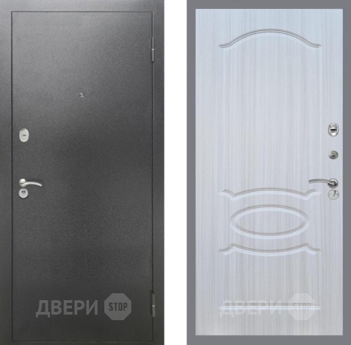 Дверь Рекс (REX) 2А Серебро Антик FL-128 Сандал белый в Голицыно