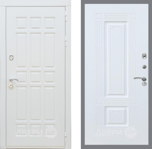 Входная металлическая Дверь Рекс (REX) 8 Силк Сноу FL-2 Силк Сноу в Голицыно