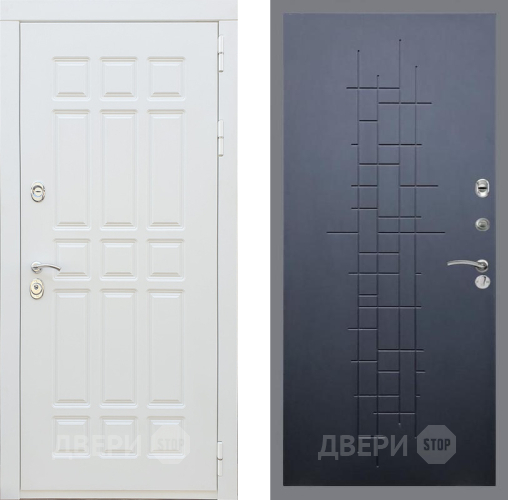 Входная металлическая Дверь Рекс (REX) 8 Силк Сноу FL-289 Ясень черный в Голицыно