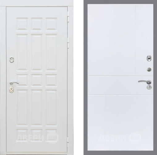 Входная металлическая Дверь Рекс (REX) 8 Силк Сноу FL-290 Силк Сноу в Голицыно