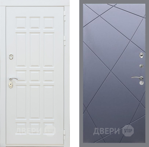 Входная металлическая Дверь Рекс (REX) 8 Силк Сноу FL-291 Силк титан в Голицыно