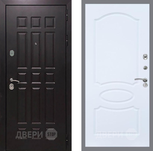 Входная металлическая Дверь Рекс (REX) 8 FL-128 Силк Сноу в Голицыно