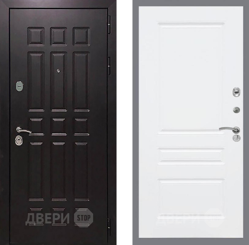 Входная металлическая Дверь Рекс (REX) 8 FL-243 Силк Сноу в Голицыно