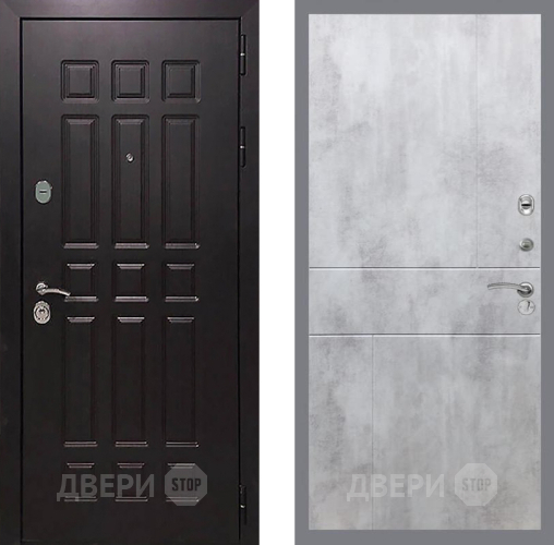 Входная металлическая Дверь Рекс (REX) 8 FL-290 Бетон светлый в Голицыно