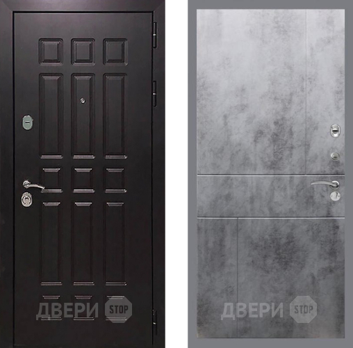Входная металлическая Дверь Рекс (REX) 8 FL-290 Бетон темный в Голицыно