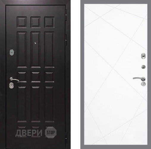 Входная металлическая Дверь Рекс (REX) 8 FL-291 Силк Сноу в Голицыно