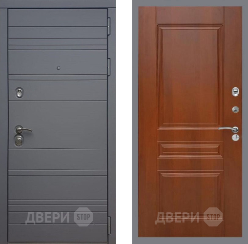 Входная металлическая Дверь Рекс (REX) 14 силк титан FL-243 Итальянский орех в Голицыно