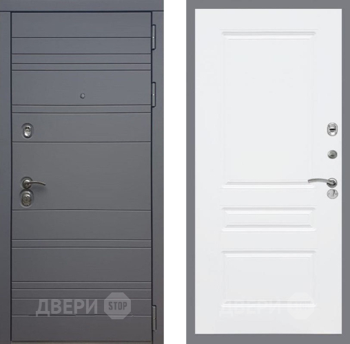 Входная металлическая Дверь Рекс (REX) 14 силк титан FL-243 Силк Сноу в Голицыно