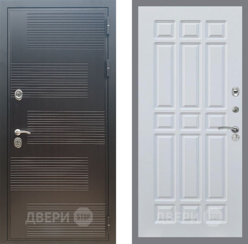 Входная металлическая Дверь Рекс (REX) премиум 185 FL-33 Белый ясень в Голицыно