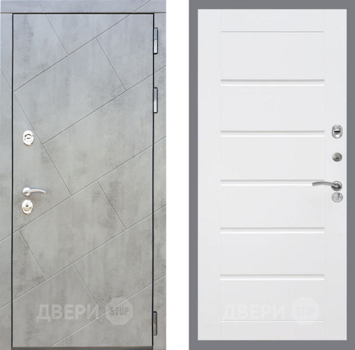 Входная металлическая Дверь Рекс (REX) 22 Сити Белый ясень в Голицыно