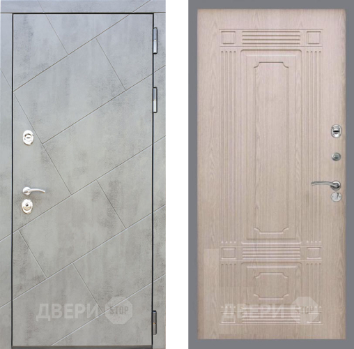 Входная металлическая Дверь Рекс (REX) 22 FL-2 Беленый дуб в Голицыно