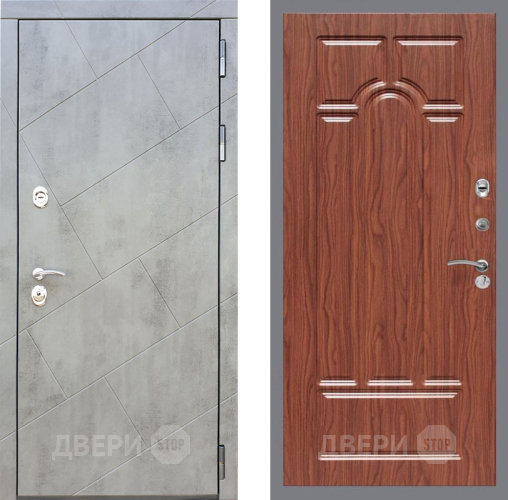 Входная металлическая Дверь Рекс (REX) 22 FL-58 орех тисненый в Голицыно