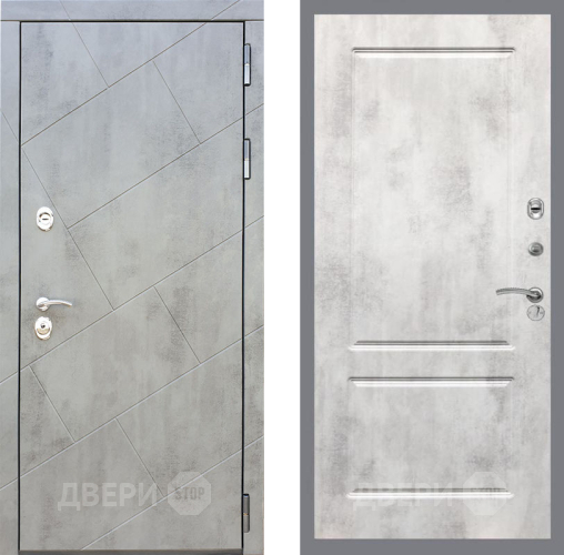 Входная металлическая Дверь Рекс (REX) 22 FL-117 Бетон светлый в Голицыно