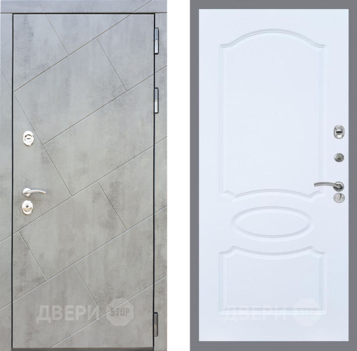 Входная металлическая Дверь Рекс (REX) 22 FL-128 Силк Сноу в Голицыно