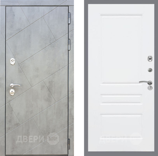 Входная металлическая Дверь Рекс (REX) 22 FL-243 Силк Сноу в Голицыно