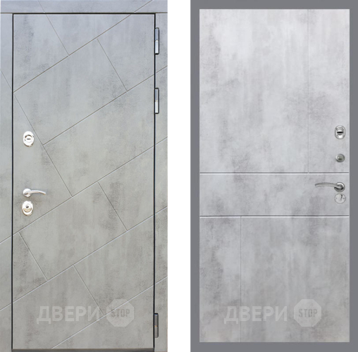 Входная металлическая Дверь Рекс (REX) 22 FL-290 Бетон светлый в Голицыно