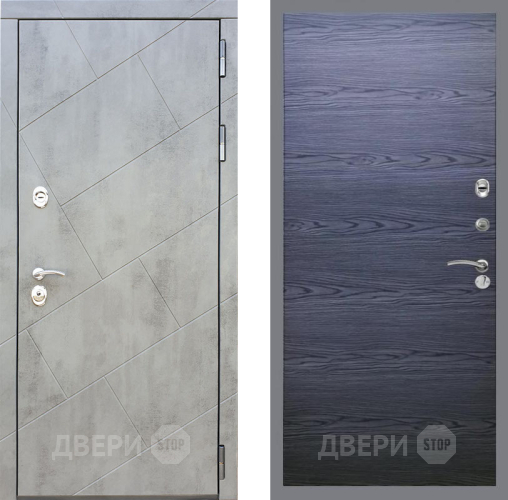 Входная металлическая Дверь Рекс (REX) 22 GL Дуб тангенальный черный в Голицыно